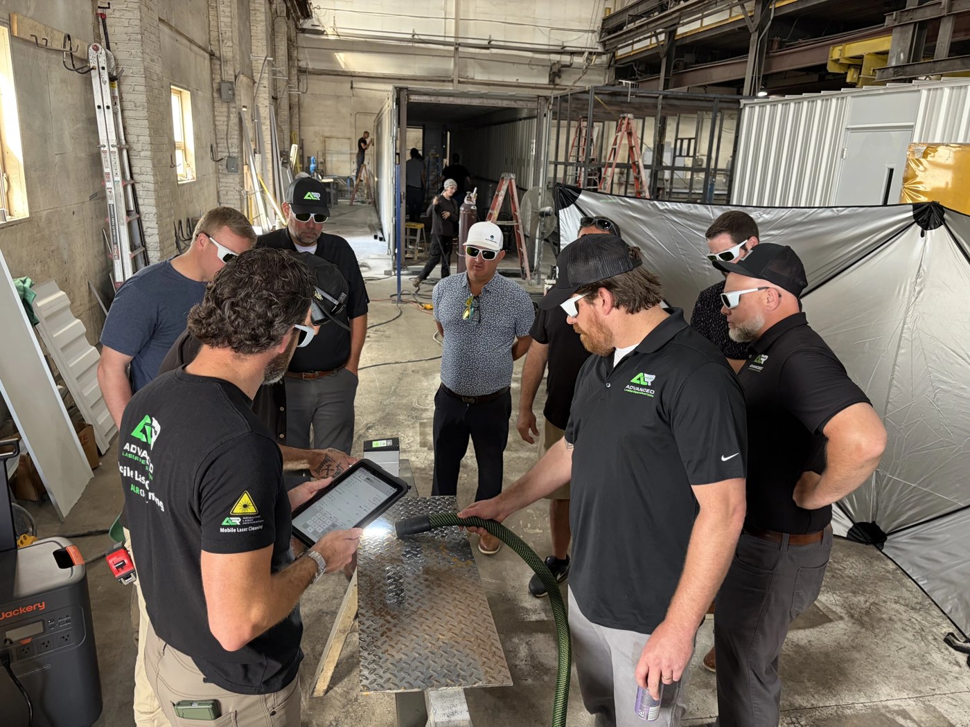 Advanced Laser Restoration laser cleaning demonstration and training