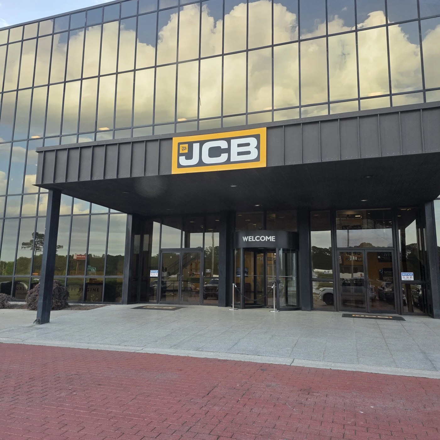 JCB dealership entrance