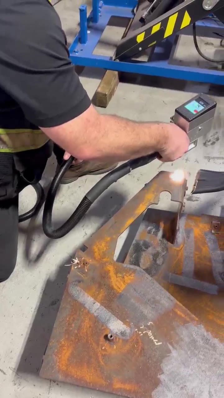 Behind the Scenes at JCB: Demonstrating Laser Cleaning for Weld Preparation